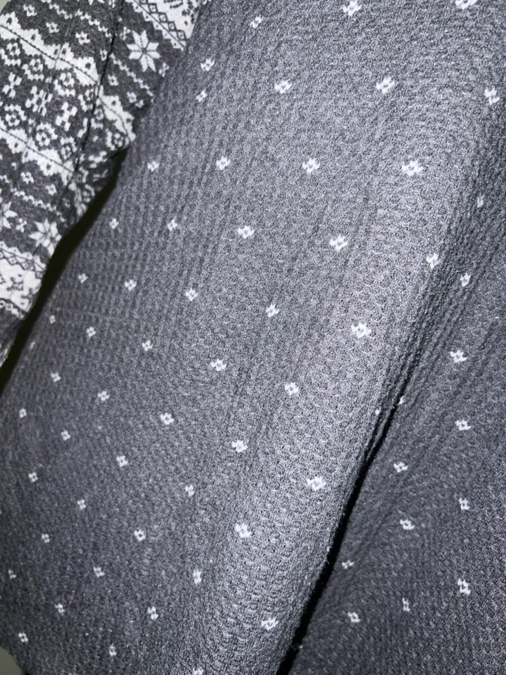 Torrid Gray and White Henley Long Sleeve Top - Picture 2 of 8